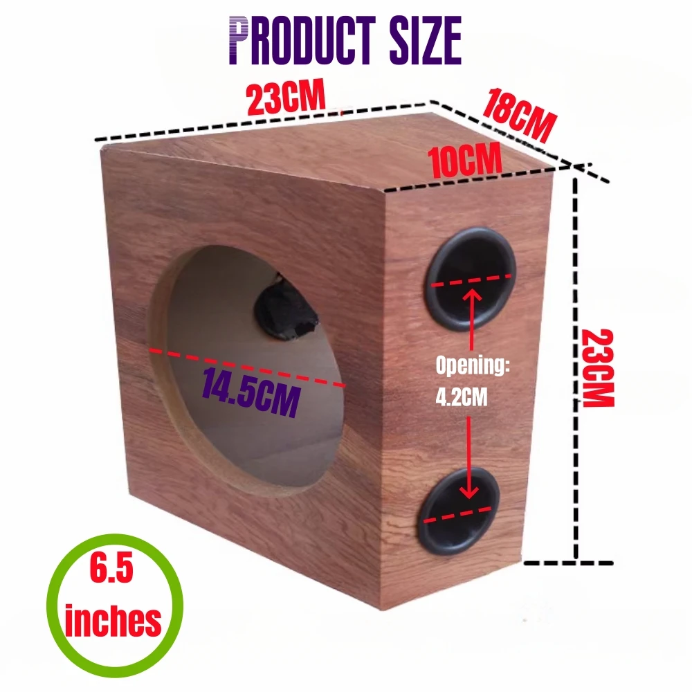 Car Subwoofer Box 1 Pcs Triangle shape 4/5/6.5-inch Car/Home Passive Subwoofer Speaker Box Body DIY Car Audio Modification