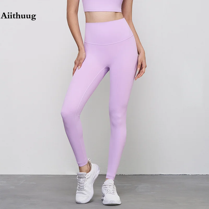 

Aiithuug Butt Lifting Yoga Leggings Soft Cream Feel Skin Friendly Touching Softer Gym Legging Stretchy Quick Dry Fitness Pants