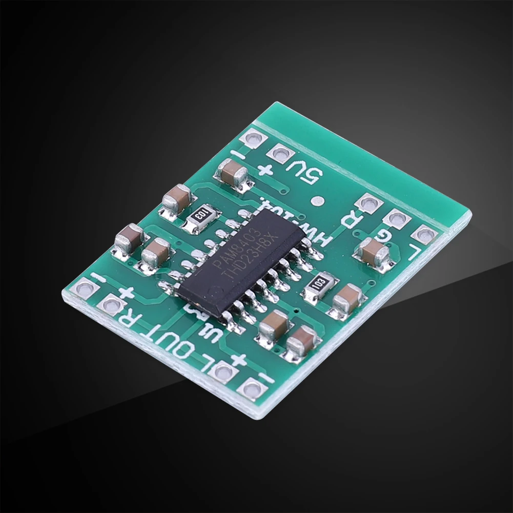 Description Picture 6 of itemPAM8403 Audio Speaker Sound Amplifier Board Class D Super Mini Digital Amplifier Board 2*3W DC2.5-5.5V Power Supply