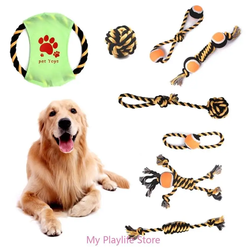 

Dog Molar Toy Set for Puppies Tossing Toy for Indoor Dogs Aggressive Chewer Prevent Obesity Grinding Resistant