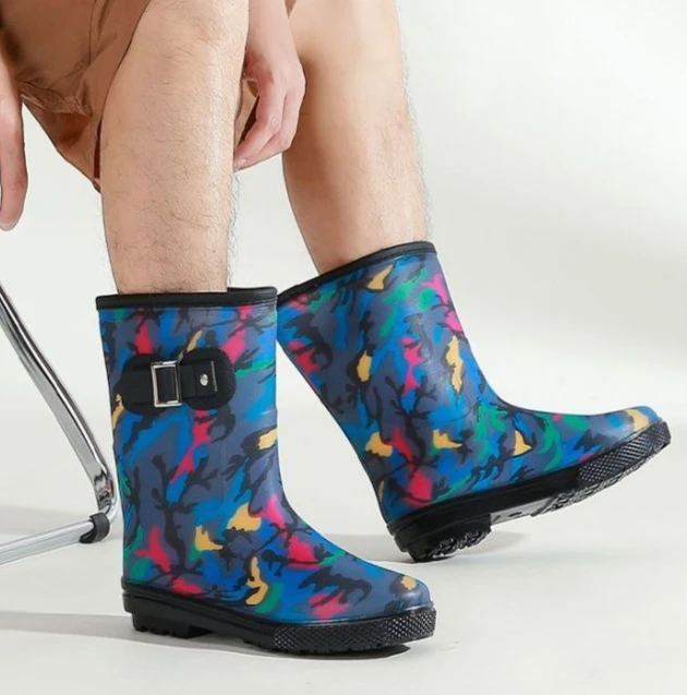 Waterproof Mid Height Men's Casual Boots For Work And Hiking_voghion.com