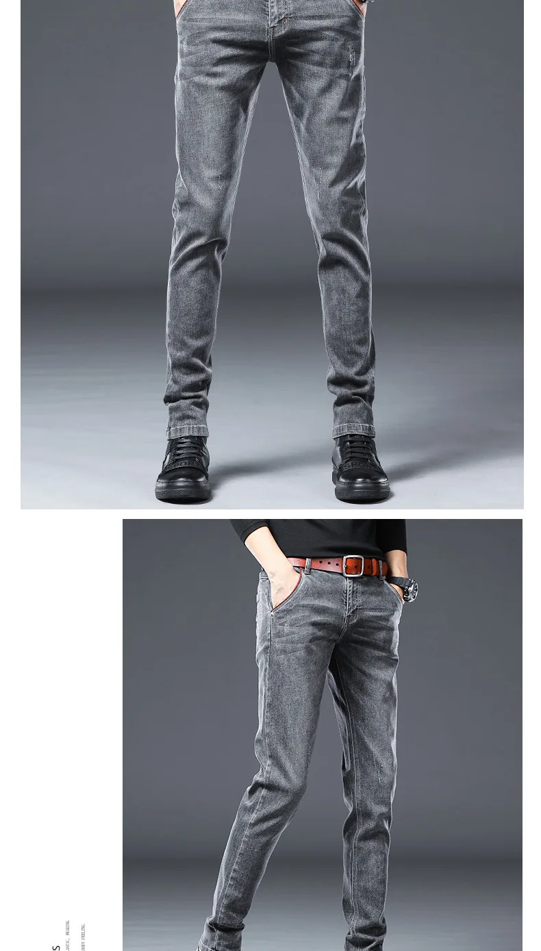 mens stretch jeans Fashion brand trousers jeans men spring and autumn models autumn thickened straight 2022 new pants blue jeans for men