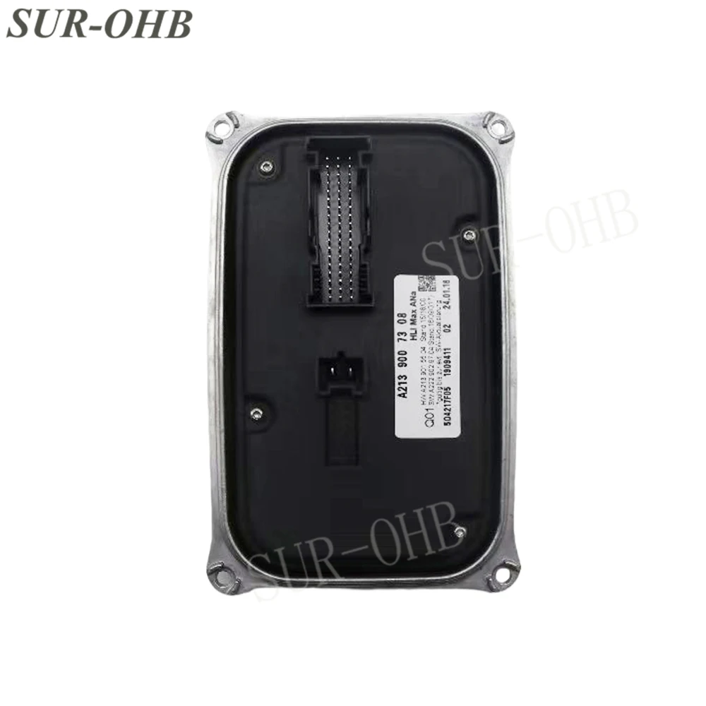 A2139007308 LED Headlight Ballast Module 2139007308 with Full Pins for Low Configuration Mercedes-Benz W222 Right Side