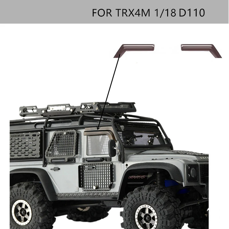 2Pcs Simulazione Rain Or Shine Rain Gear Per 1/18 Rc Crawler Traxxas Trx4M Trx-4M Defender D110 Parti Di Aggiornamento