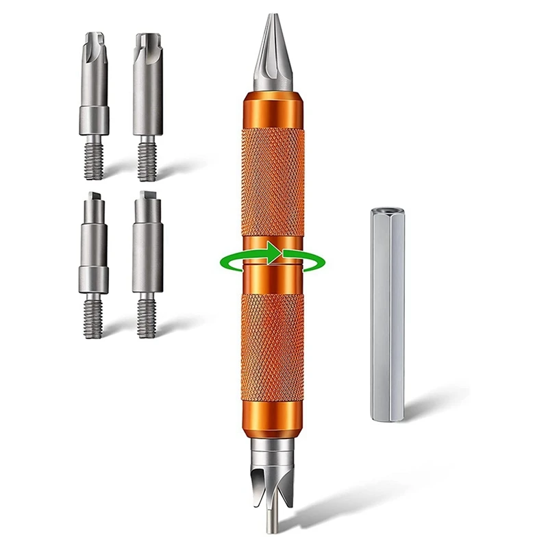 

HLZS-2X Multitool With Drill Hex Adapter, Case Chamfer Deburring Hand Tools For Reloading, For Removing Crimps, Fits Case.