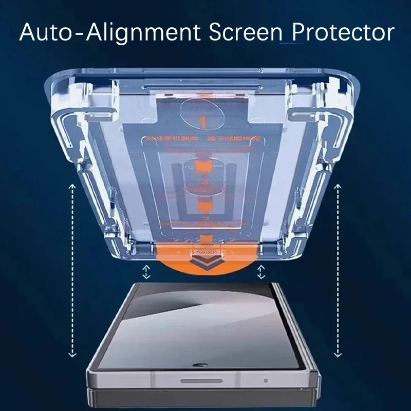 Dust-Free Easy Installation Screen Protector - TriFold Protective Tempered Glass Film Cover