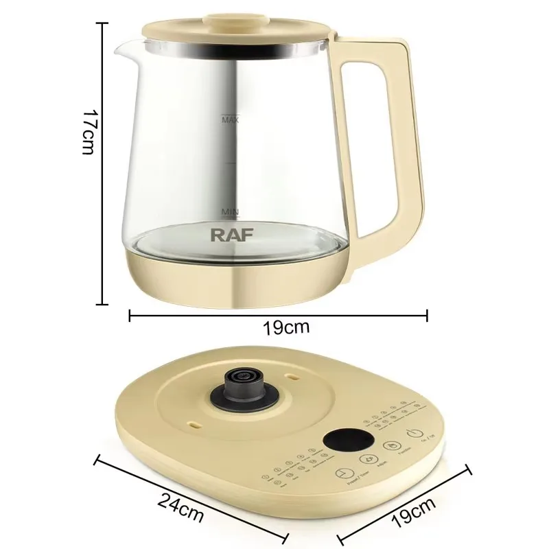 1.5L Electric Coffee Kettle, 800W Smart Household Health Preserving Pot, Multifunctional Flower Tea Decoction Pot, Split Type 5