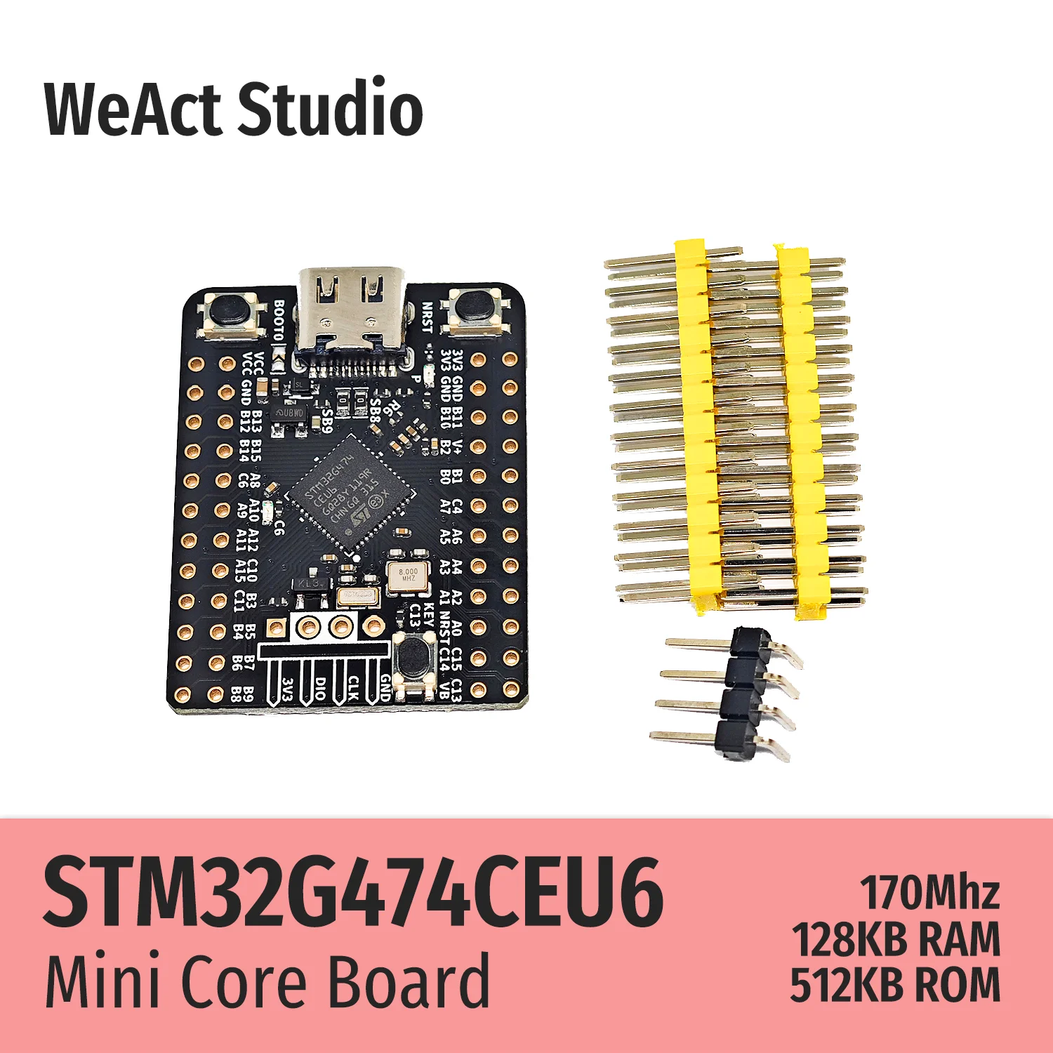 Placa de Demonstração Weact Core Board Stm32g474ceu6 Stm32g474 Stm32g4 Stm32