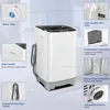 Washing Machine, 20Lb Capacity, 2.8Cu.ft Washer and Drain Pump & Dryer Combo& 8 Wash Cycles, Full Automatic Washing Machine 6