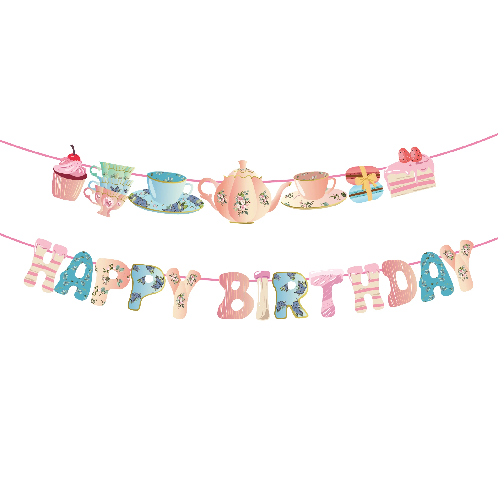 Set Piatti Di Carta Usa E Getta Vintage Floreale – Per Tè Pomeridiano, Compleanni, Matrimoni – Servizio 16 Ospiti