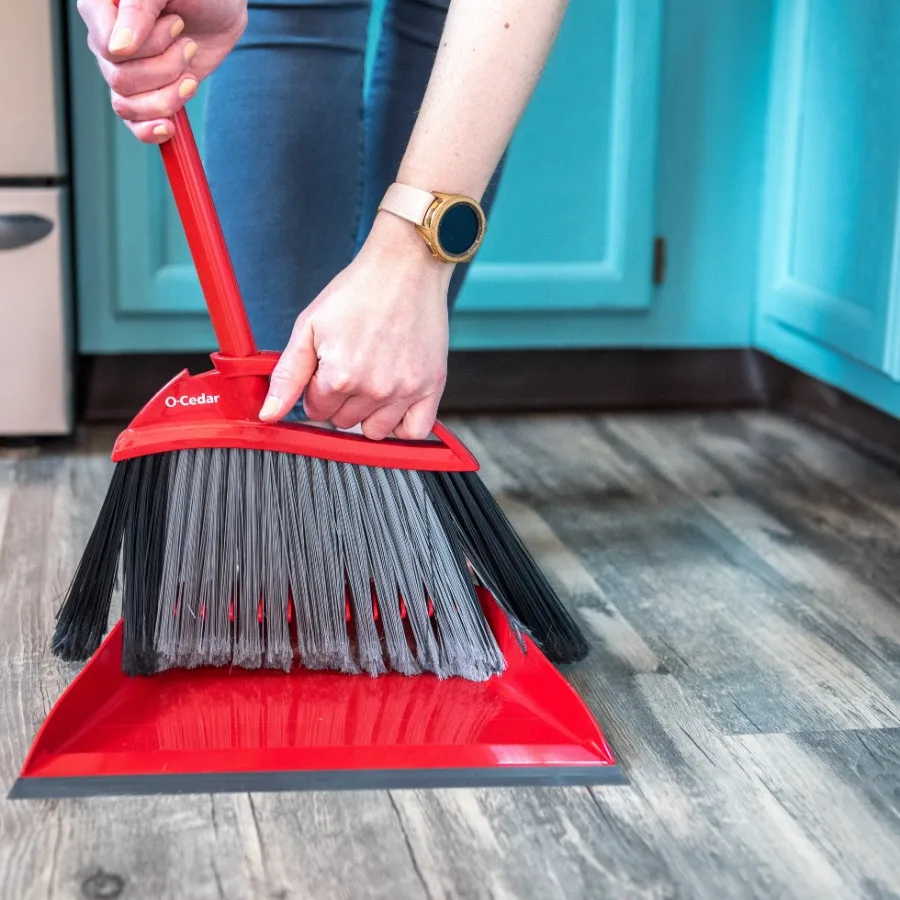 Pet Pro Power Corner Broom with Hands-Free Dust Pan