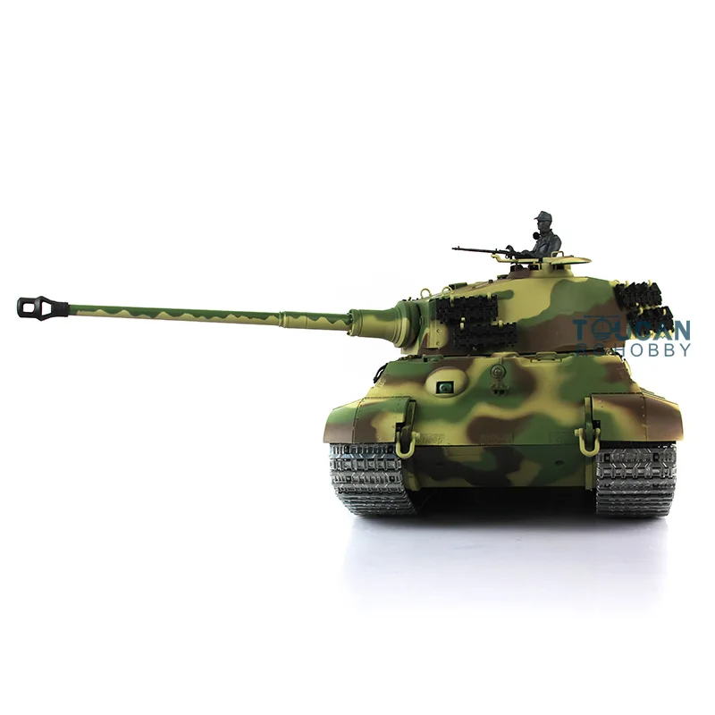 HENG LONG 1/16 7.0 Upgraded King Tiger RC Tank 3888A 360° Turret Barrel Recoil Remote Control Car For Outdoor Gifts TH17526 6