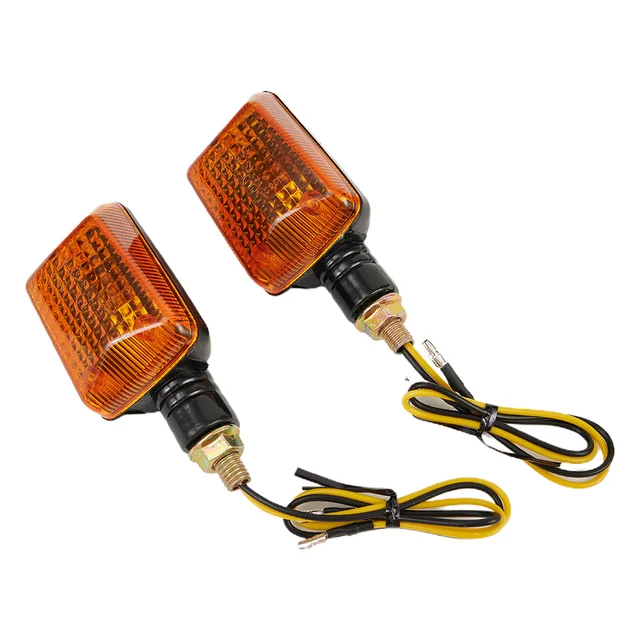 4pcs Motorcycle Halogen Turn Signals Black Tinted Left Right Front Rear Scooter ATV Quad Moped 12V Universal Signal Lamps - Image 2