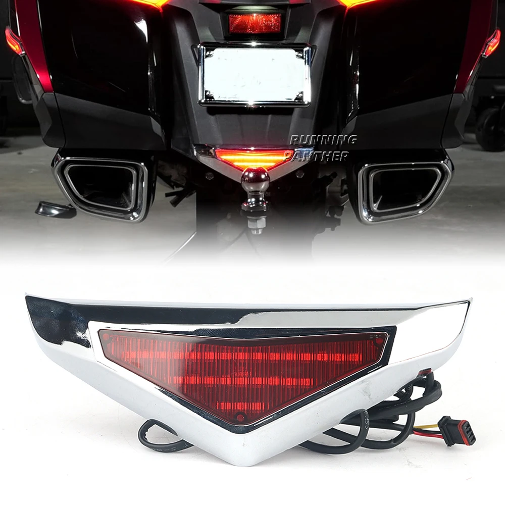 

For Honda Goldwing Gold Wing GL 1800 GL1800 F6B 2018-2024 Motorcycle Rear Lower Fender Trim Tail Light Brake Running LED Light