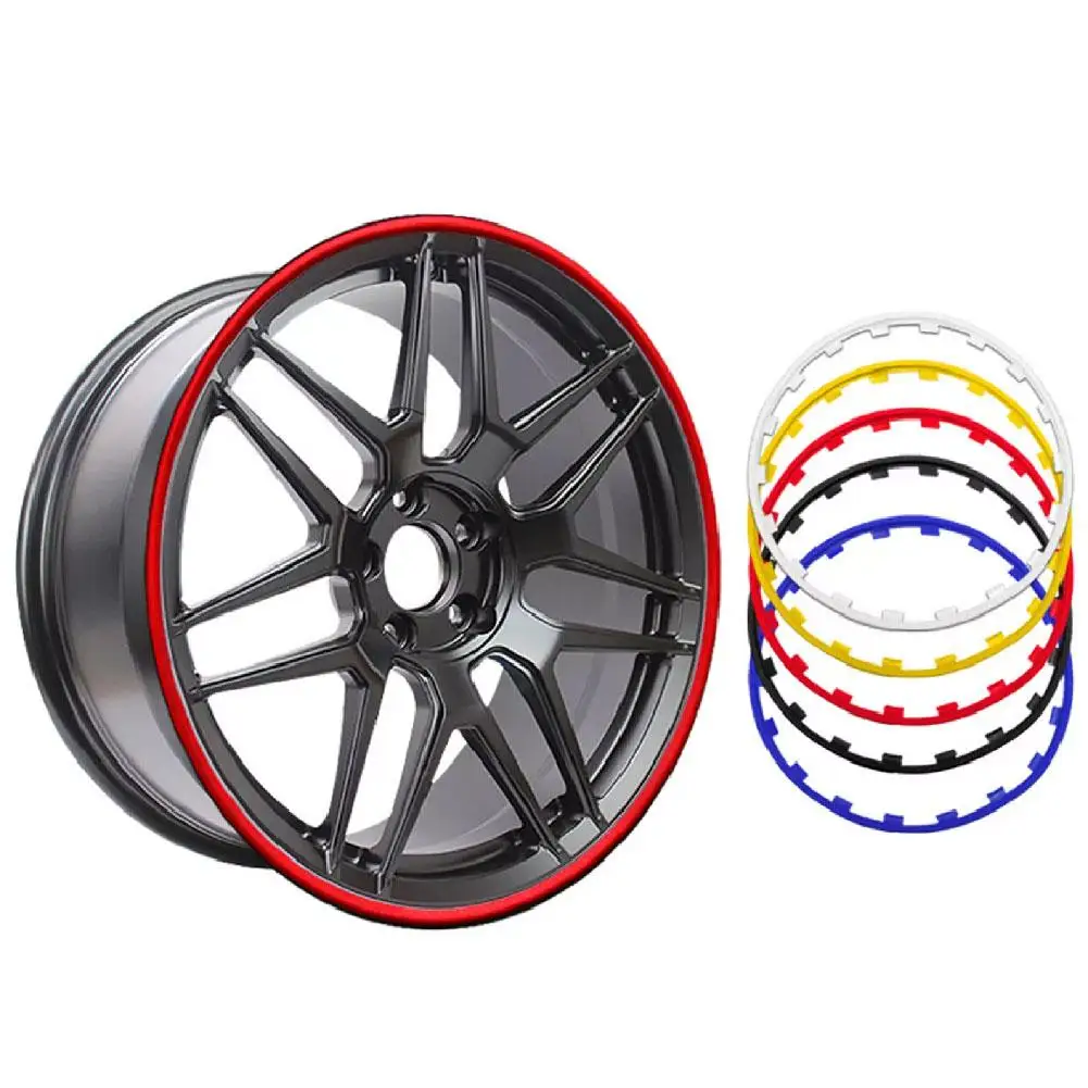 Car Vehicle Wheel Rims Protectors Decoration Strips Tire Guard Line Rubber Trim For Tesla Y X Z-V2J7