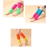 3Pairs Women Juniors Neon Ribbed Leg Warmers for 80s Eighty's Party Sports Yoga Footless Socks Punk Knee High Gothic Hip-hop 6