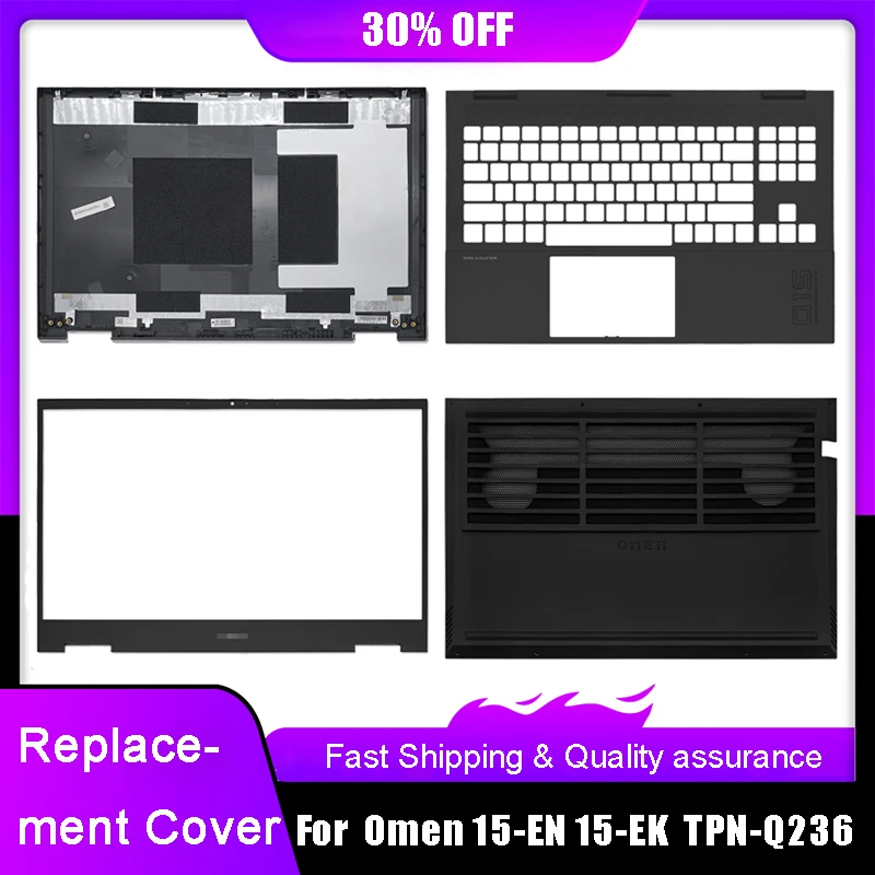 Nuovo Laptop Lcd Back Top Cover Per Hp Omen 15-En 15-Ek Tpn-Q236 Tpn-Q238 Series Cornice Anteriore Poggiapolsi Coperchio Posteriore Superiore Inferior