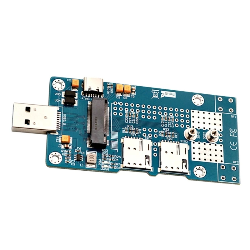

Адаптер NGFF M.2 к USB со слотом для двух SIM-карт для разъема модуля WWAN LTE