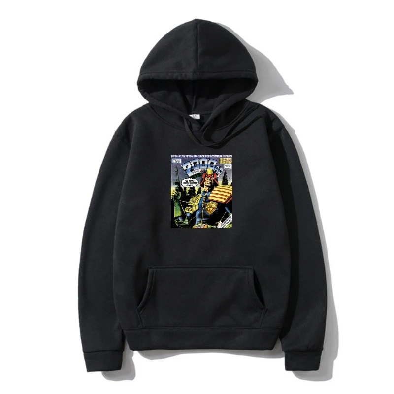 

Men Outerwear 20222AD Judge Dredd Creeps Summer Comic Action Rebellion Developts Outerwear novelty SweatSweatshir women