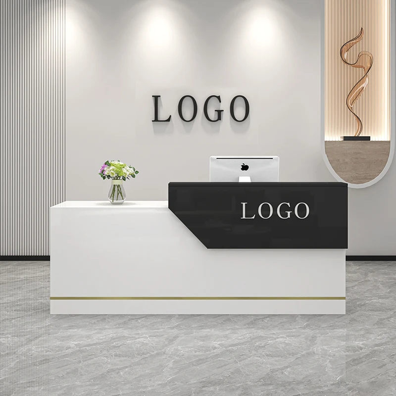 Simple Reception Desk Furniture Company Fronts Small Cashier Desk Bar Clothing Stores Beauty Salons Barber Shops Counter Table