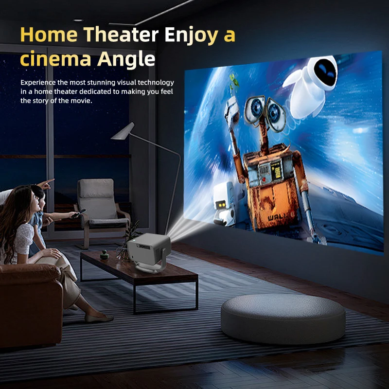 LED Projector WZATCO Android 13.0 6G WiFi Smart Full HD 1080P 4K