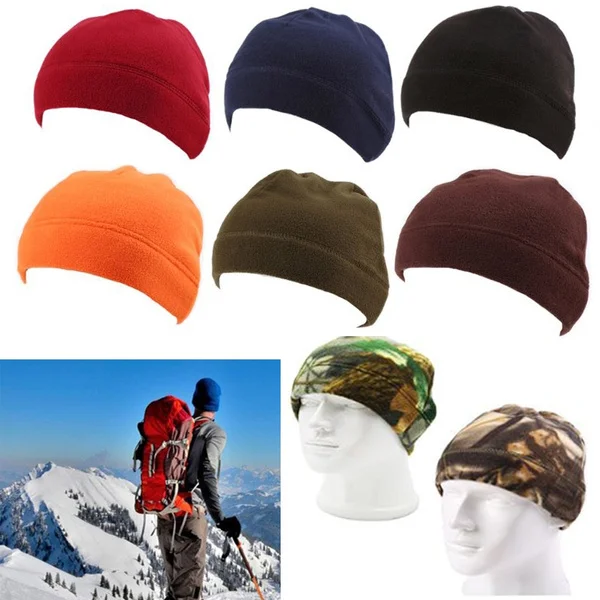  - Fleece Sports Hat Men Women Camping Hiking Caps Cycling Hunting Camouflage Military Tactical Cap Warm Windproof Winter Cap