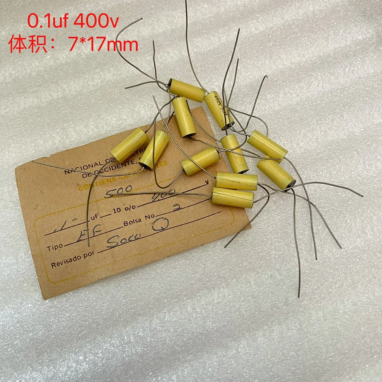 Brand New American Antique Western Electronics Leyden 0.1Uf 400V Fever Audio Wuji Condensatore A Film Sottile