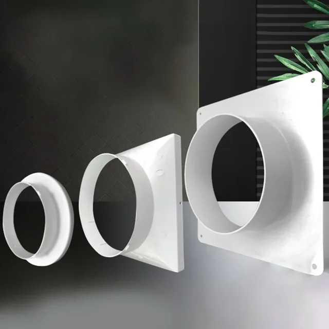 4" 5" 6" Flange Connection Air Conditioner Air Pipe Flange Interface Air Ventilation Adapter Exhaust Pipe Joint 5
