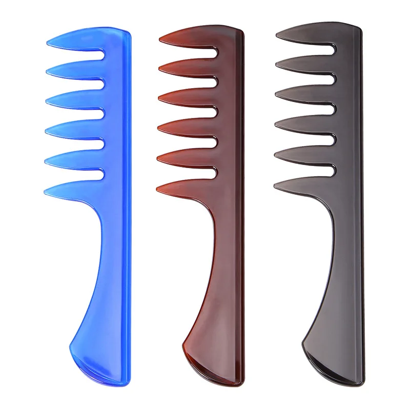 

Barber Men Sharon Smooth Plastic Hair Pick Comb Modelling Hair Salon Men's Professional Smooth Hair Styling Oil Comb