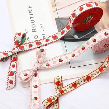 Nastro Webber ricamato jacquard da 1 pezzo da 1 m, accessori per capelli con fiocco fatti a mano fai-da-te, materiale per copricapo, tessuto per confezione regalo