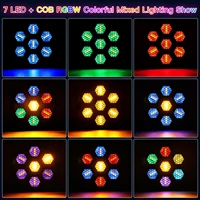 2PCS 7x30W Retro Flash Light DMX512 Stage Lighting RGB COB LEDs Lighting Strobe Effect Lights for Church Concert Wedding Party 2