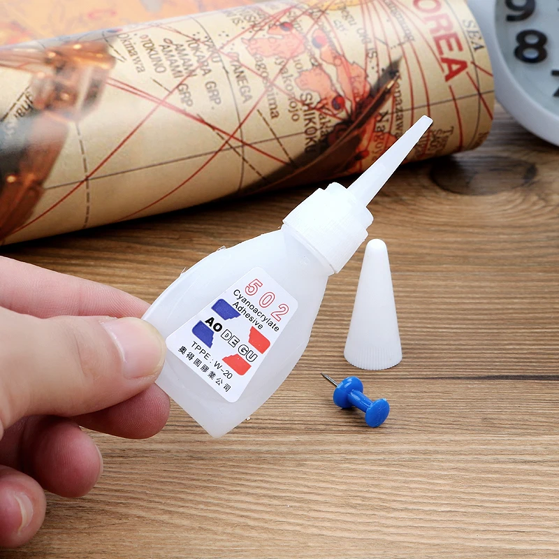 502 Super Glue,Instant Quick-drying Special Glue,Quick Dry Cyanoacrylate Strong Adhesive,Quick Bond Leather Rubber Metal Etc,for Daily in The Office