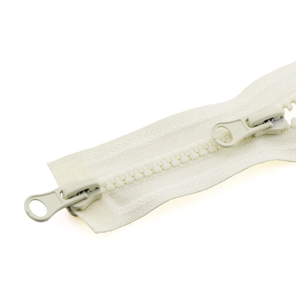 Portable 90cm #5 Resin Zipper Double Slider Two Way Chunky Zip Plastic Teeth Zipper Open End High Quality Jacket Long Zips - Image 22