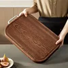 Ebony household thickening antibacterial mould-proof board fruit cutting board double-sided cutting board plus non-slip wood 4