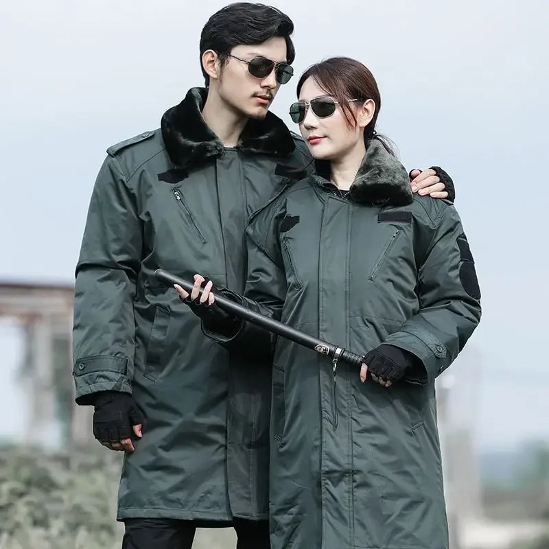 Men's Cold Jacket Warm Parkas In Winter Heavy Warm Military Cotton Coat In Winter Long Coat Waterproof Removable Liner
