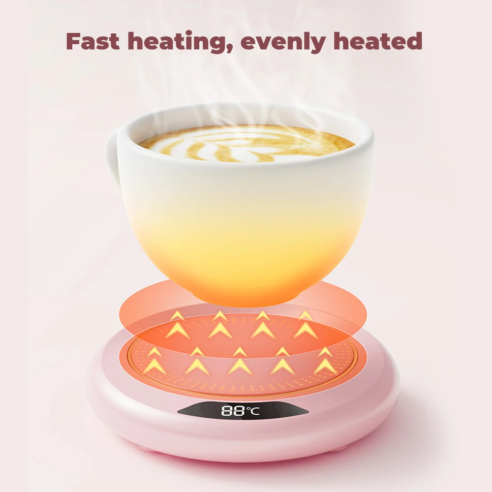 Heating Coaster Mug Warmer Electric Cup Heater Milk Tea Water Cup Constant Temperature for Home Office Coffee