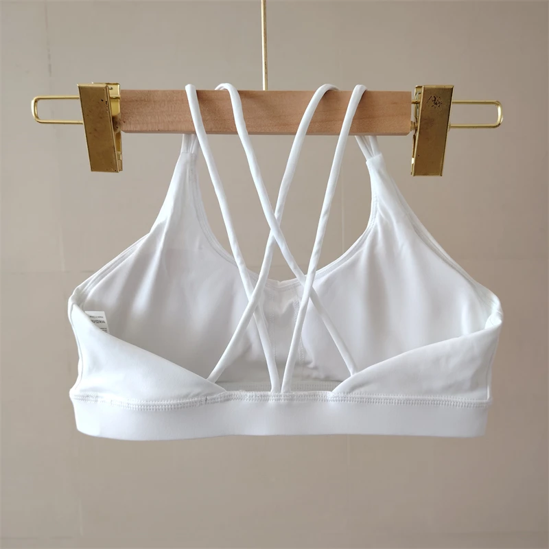 Solid Color Sports Bra Gym Fitness Underwear Soft Breathable Fashion Hot Girl Yoga Bra Running Exercise Sexy Women's Underwear 6