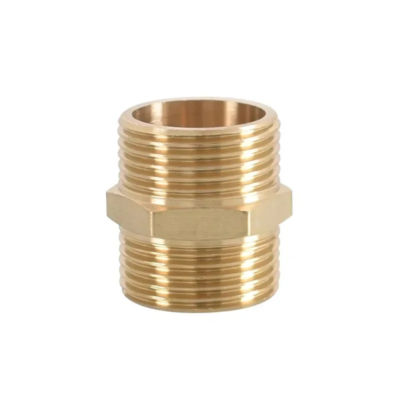 Brass Pipe Hex Nipple Fitting 1/8