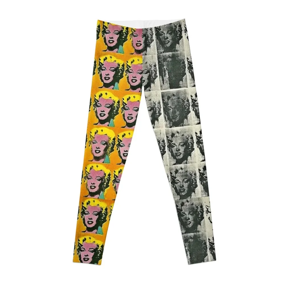 Marilyn Monroe | Andy Warhol Marilyn Diptych Pop Art Leggings Pantaloni Legging Femminili Vestiti Da Allenamento Per Leggings Da Donna