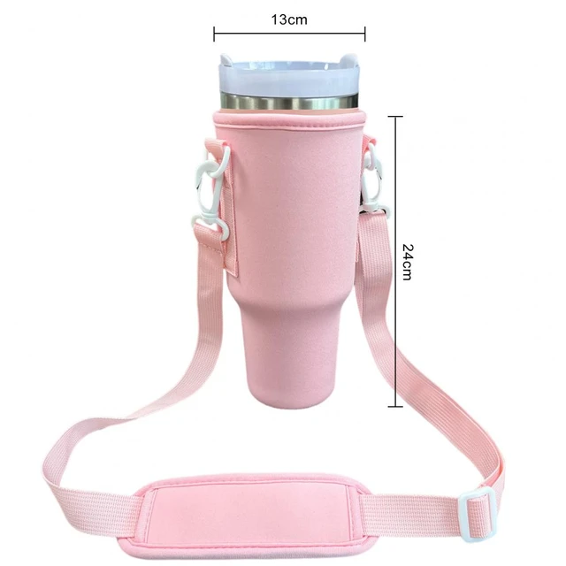 2Pcs Water Bottle Carrier Bag for 40 oz Tumbler Cloth Water Bottle Pouch  with Adjustable Shoulder Strap Insulation Water Bottle - AliExpress