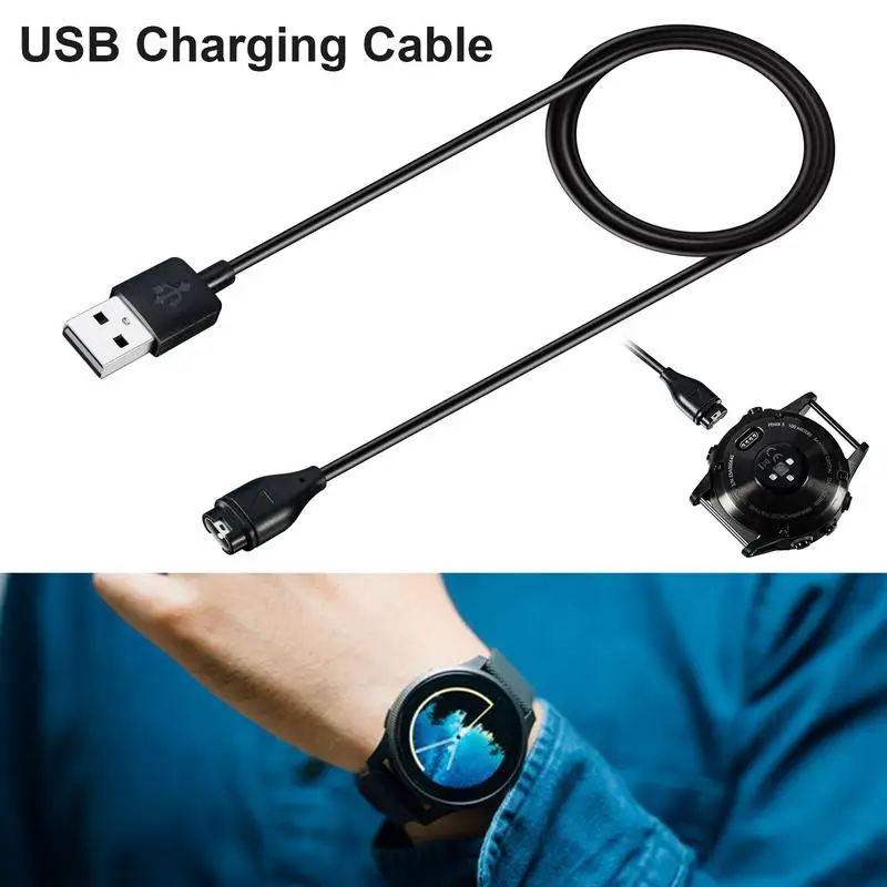 Cable de carga USB de repuesto, accesorio para garm-in Venu2/Venu2S Fenix 5/5S/5X Plus 6/6S/6X 4/3 945 45