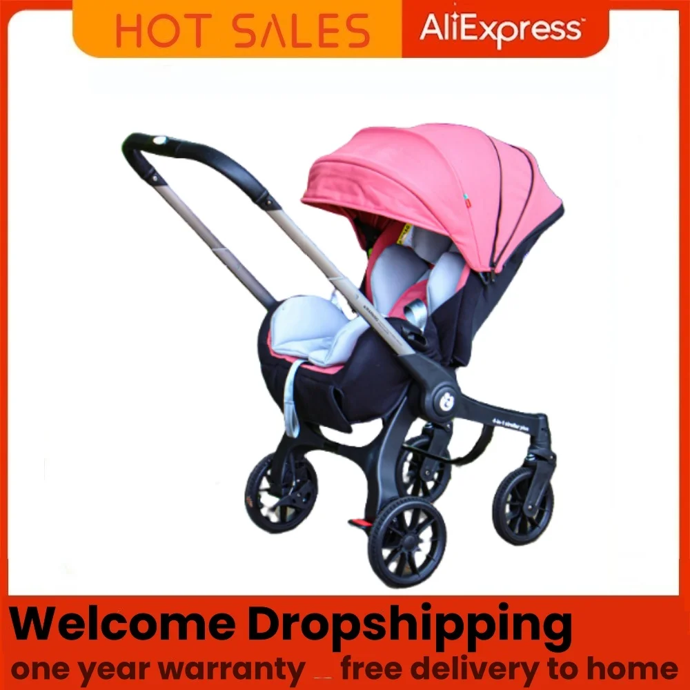 4 in 1 lightweight baby stroller for newborn,suitable for 0-36 month baby,one key fold easy to use and meet different needs