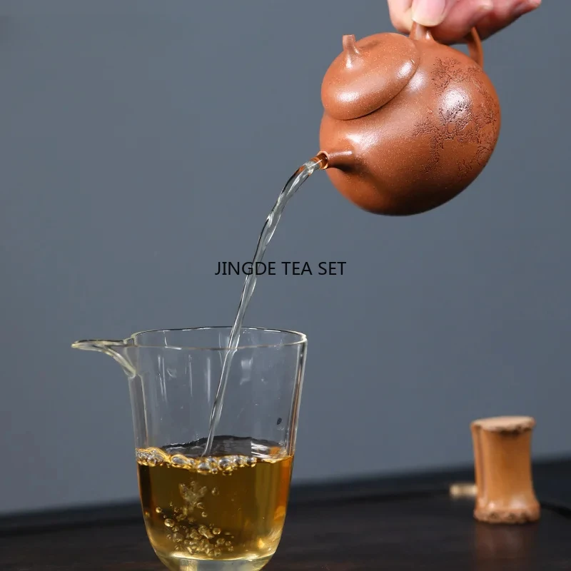 170ml Yixing Yixing purple clay teapot raw ore section mud handmade high-end kung fu tea set