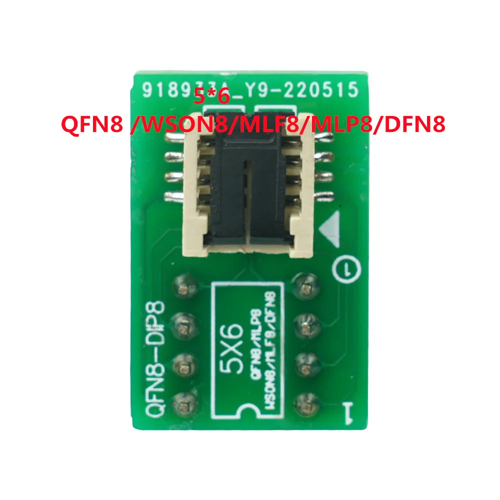 

QFN8 /WSON8/MLF8/MLP8/DFN8 TO DIP8 universal two-in-one socket/adapter for both 6*5MM chips Programmer