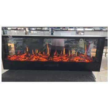 3D Electric Fireplace With Simulated Crackling Sound New Designed LCD Fire Place Insert Installation Remote Control 1