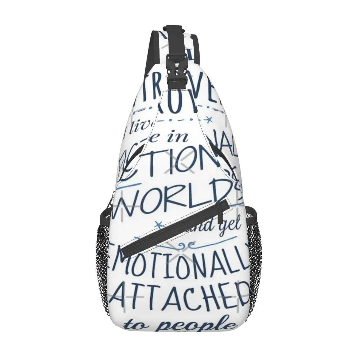 

Introvert, Fictional Worlds, Fictional Characters Chest Bag Modern Polyester fabric Daily Nice gift Customizable