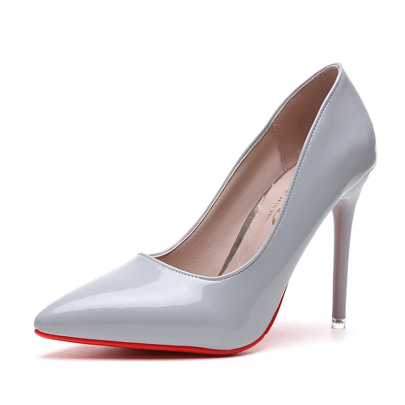 Gina Light Grey Satin Crystal Embellished Peep Toe Platform Pumps Size 37  at 1stDibs | light grey heels, gina silver heels, grey satin heels