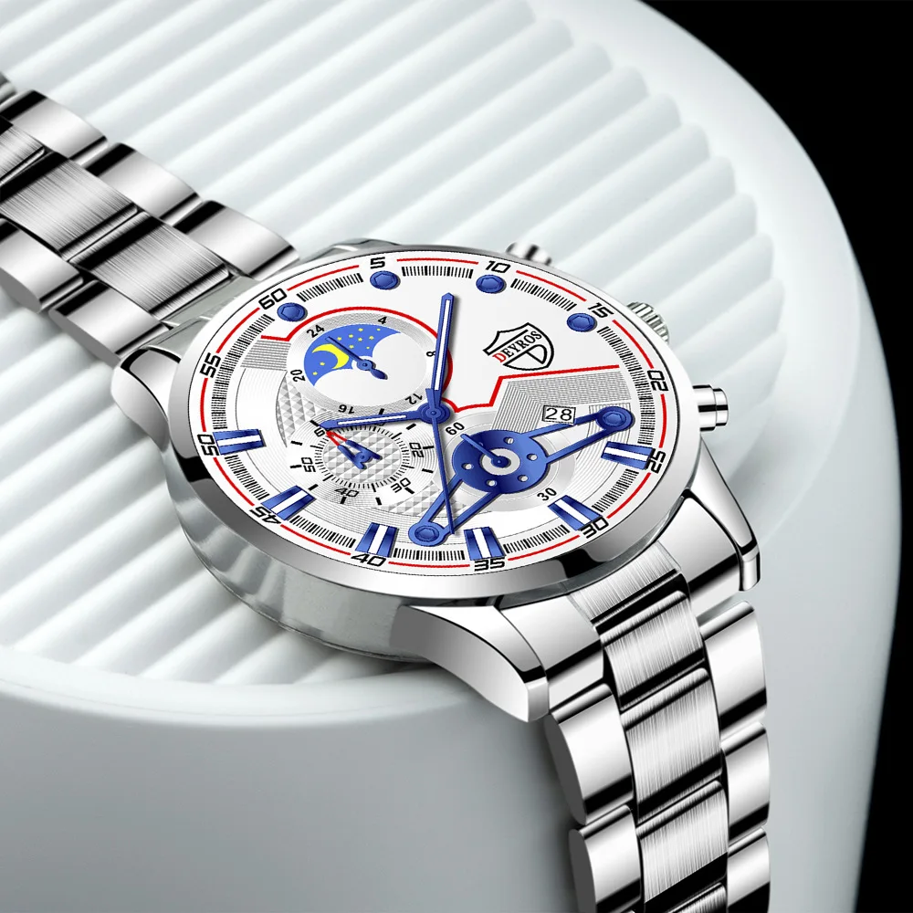 2022 Men Watch Top Luxury Brand Quartz Mens Watches Chronograph Gold Reloj Hombre Sport Wristwatch Man Relogio Masculino