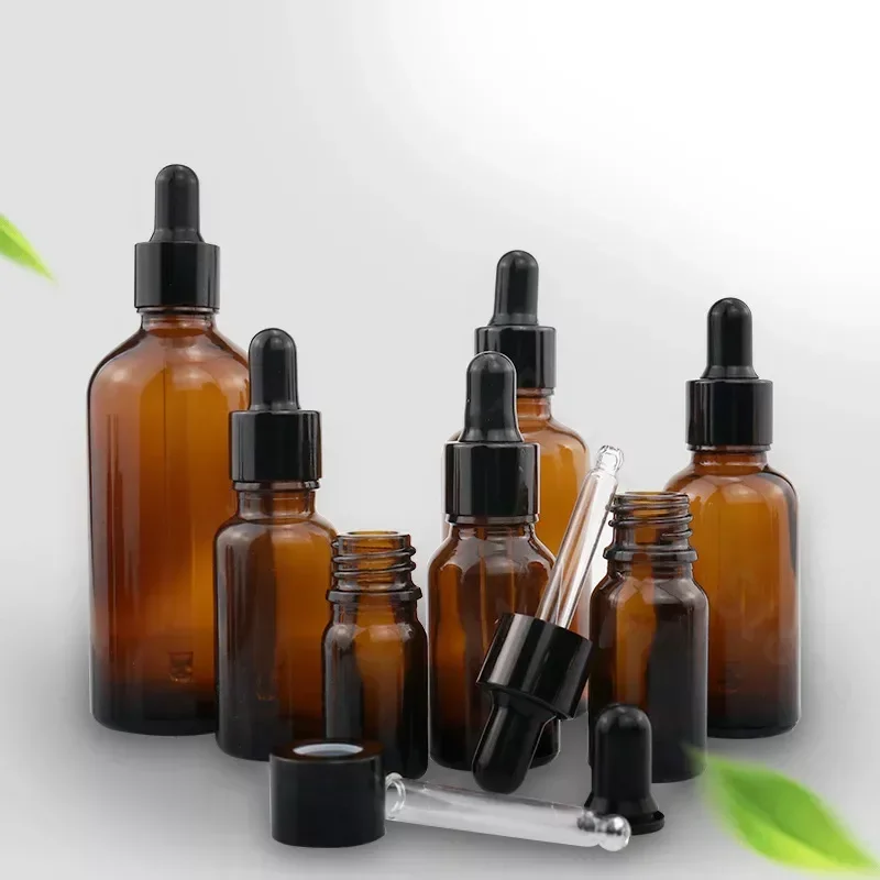 14PCS 15/30/50/100ml Essential Oil Dropper Bottle
