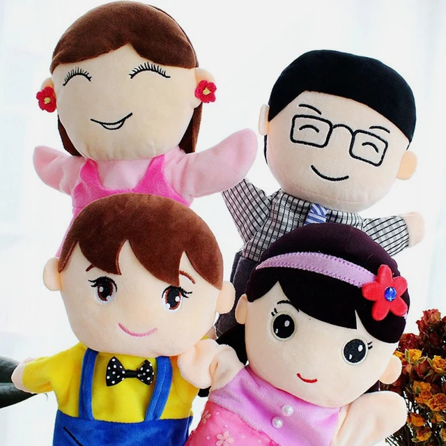 Puppets Hand Finger Familys Members Storytelling Puppet Storytime Animal Plush Zodiac Chinese Toddlers Interactive Kid 2